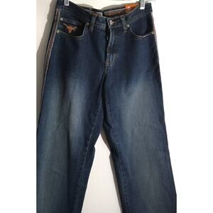 Texas Longhorns University of Texas Team Jeans Blue Denim Logo Pants Sz 9/10x34